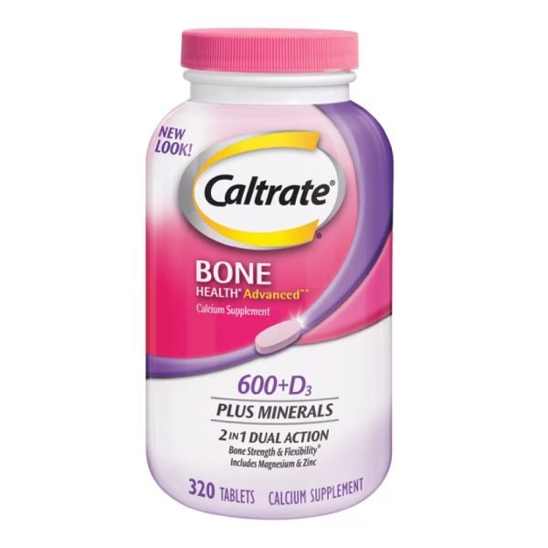 Caltrate Bone Health Advanced 600+D3 plus Minerals 320 Tablets