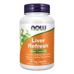 NOW Foods Supplements, Liver Refresh™ with Milk Thistle Extract and unique Herb-Enzyme blend, 90 Veg Capsules