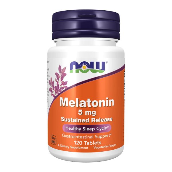 NOW Foods Supplements, Melatonin 3 mg, Free Radical Scavenger*, Healthy Sleep Cycle*, 60 Veg Capsules