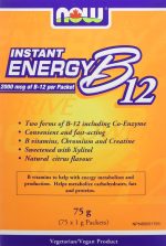 NOW B12 Instant Energy Packets 75/Box, 75 g