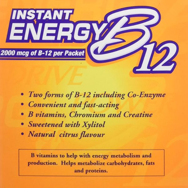NOW B12 Instant Energy Packets 75/Box, 75 g