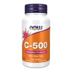 NOW Foods Supplements, Vitamin C-500 with Rose Hips, Antioxidant Protection*, 100 Tablets