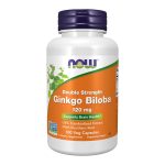 NOW Foods Supplements, Ginkgo Biloba 120 mg, Double Strength, Non-GMO Project Verified, 100 Veg Capsules
