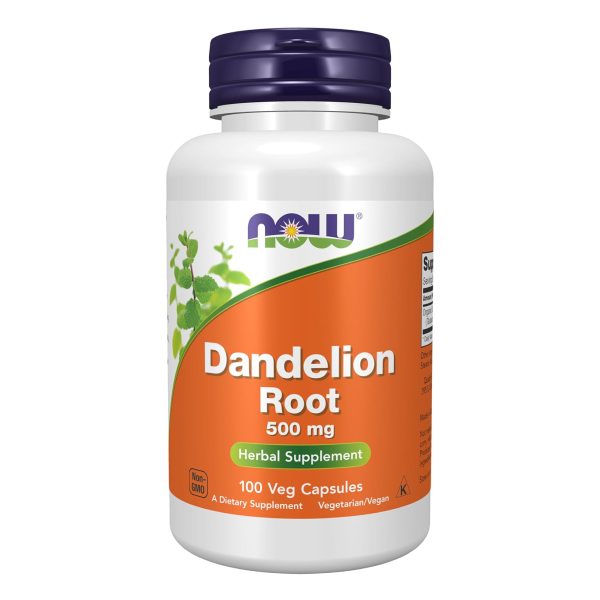 OW Foods Supplements, Dandelion Root (Taraxacum officinale) 500 mg, Herbal Supplement, For Dietary, 100 Veg Capsules