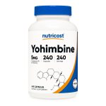 Nutricost Yohimbine HCl 5mg, 240 Capsules Extra Strength - Gluten Free, Non-GMO