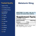 Puritan's Pride Melatonin - 10mg - 120 Capsules - Image 3