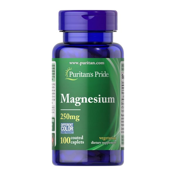 Puritan's Pride Magnesium - 250mg - 100 Caplets