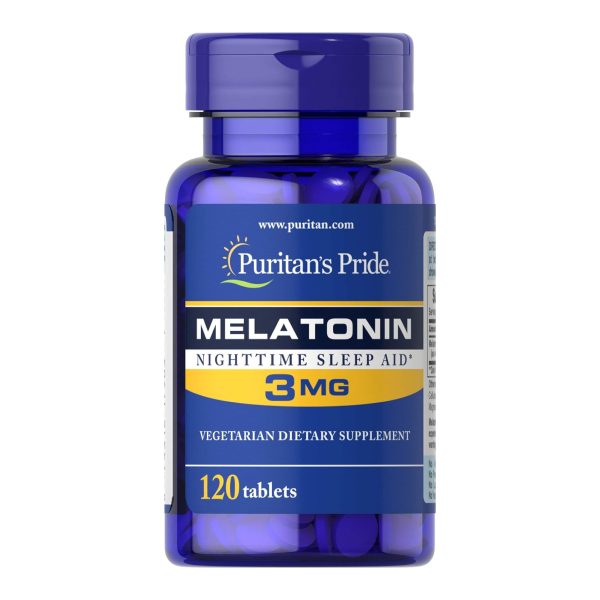 Puritan's Pride Melatonin - 3mg - 120 Tablets