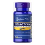 Puritan's Pride Melatonin - 3mg - 240 Tablets