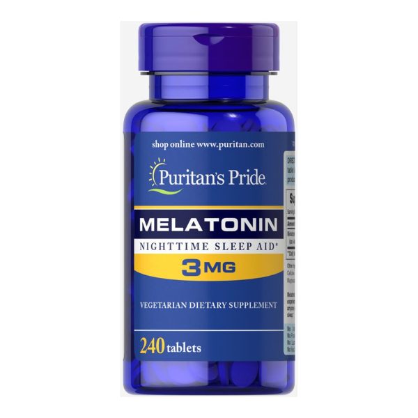 Puritan's Pride Melatonin - 3mg - 240 Tablets