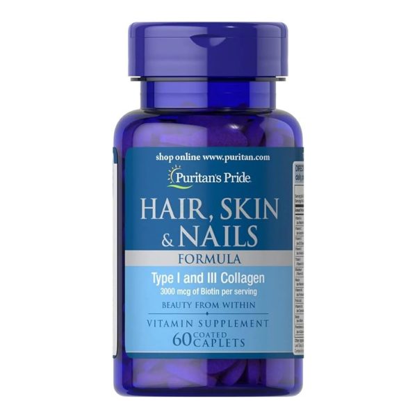 Puritan's Pride Hair, Skin & Nails - 60 Capsules