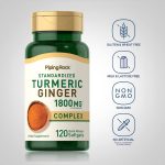 Piping Rock Turmeric Ginger - 1,800mg - 120 Softgels - Image 2