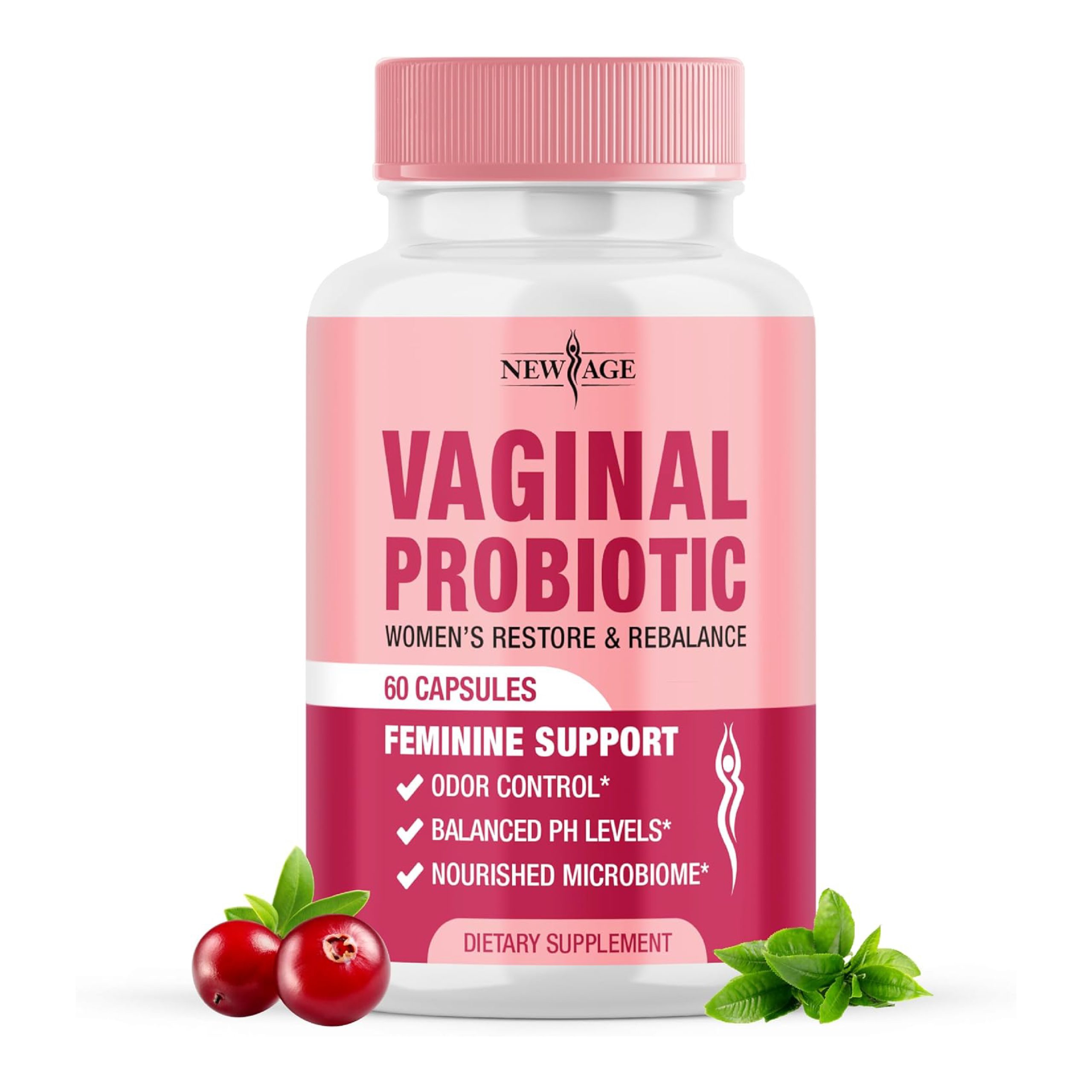 Web 1-01 New Age Vaginal Probiotic - 60 Capsules - Image 1