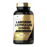 Carlyle L-Arginine and L-Citrulline - 2,250mg - 240 Capsules
