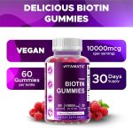Vitamatic Vegan Biotin Gummies - 10,000mcg - 60 Gummies - Image 2
