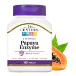 21st Century Papaya Enzyme, Chewable - 100 Tablets