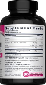 NeoCell Super Collagen, + Vitamin C & Biotin - 180 Tablets - Image 2