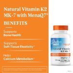 Doctor's Best Natural Vitamin K2 MK-7 with MenaQ7 - 100mcg - 60 Veggie Caps - Image 2