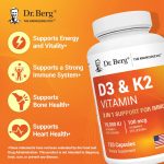 Dr.Berg Vitamin D3 (10,000 IU) + K2 (100 mcg) – 120 capsules - Image 2