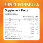 Dr.Berg Vitamin D3 (10,000 IU) + K2 (100 mcg) – 120 capsules - Image 3