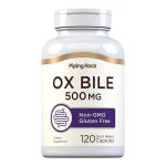 Piping Rock Ox Bile Supplement 500mg 120 Capsules