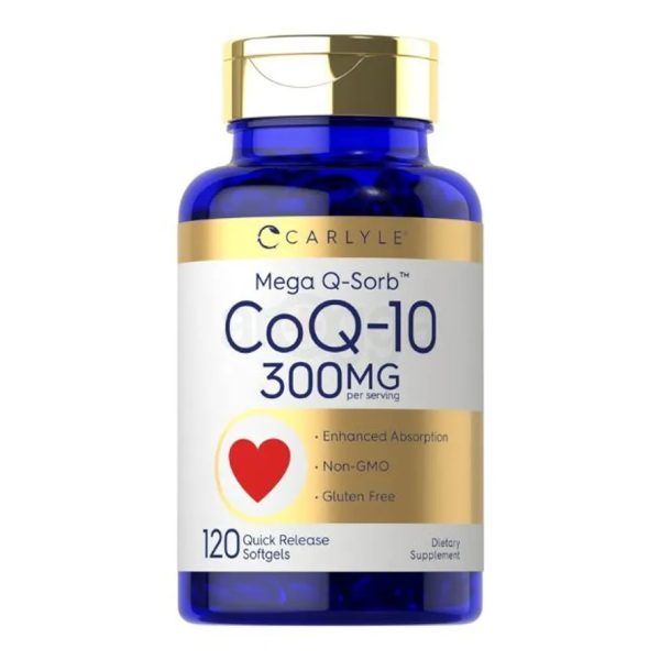 Carlyle Mega Q-Sorb CoQ-10 - 300mg - 120 Quick Release Softgels