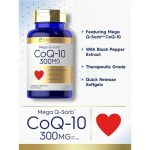 Carlyle Mega Q-Sorb CoQ-10 - 300mg - 120 Quick Release Softgels - Image 3
