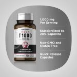 Piping Rock T 1000 - 1,000mg - 100 Capsules - Image 2